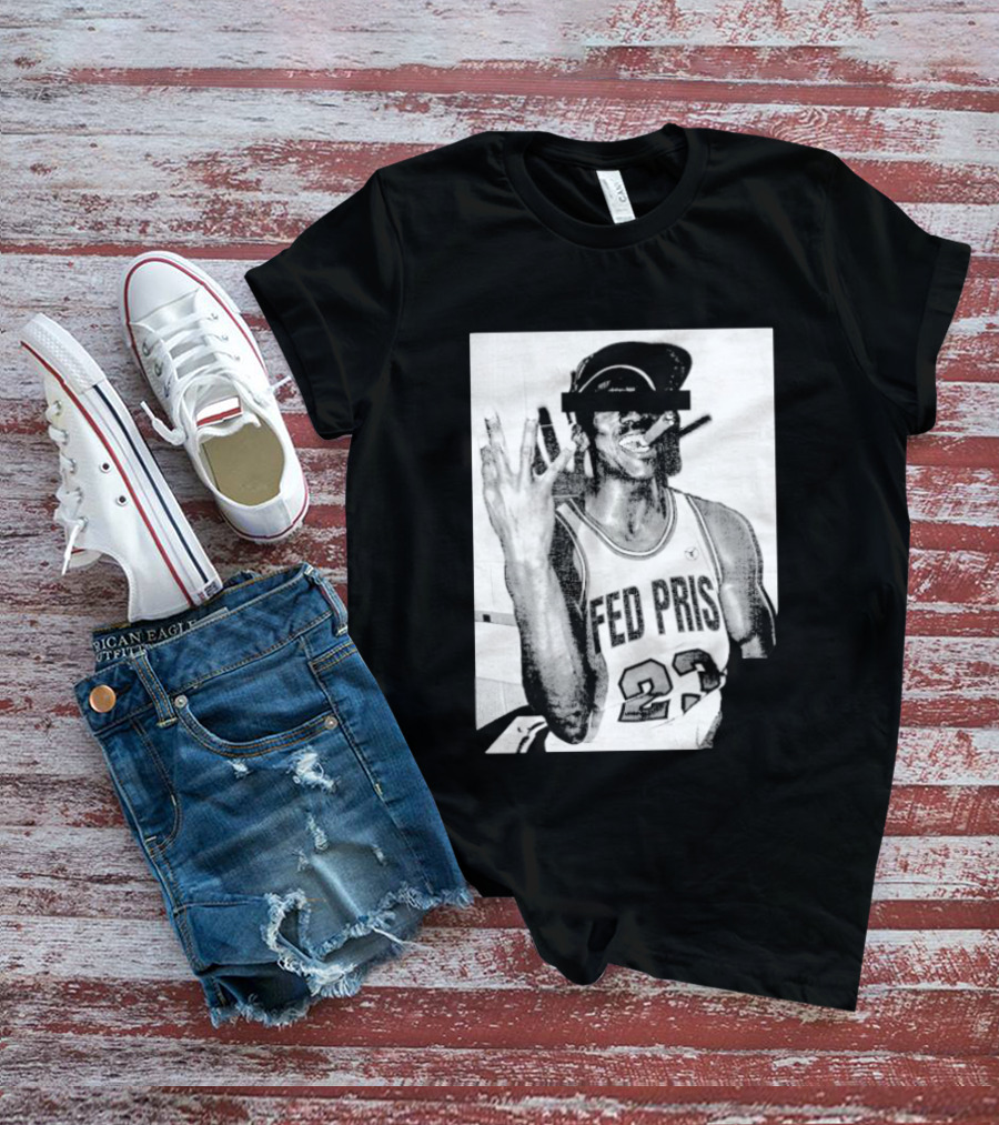Greg Puciato Fed Pris 23 Censored Basketball Icon Cigarette T-Shirt