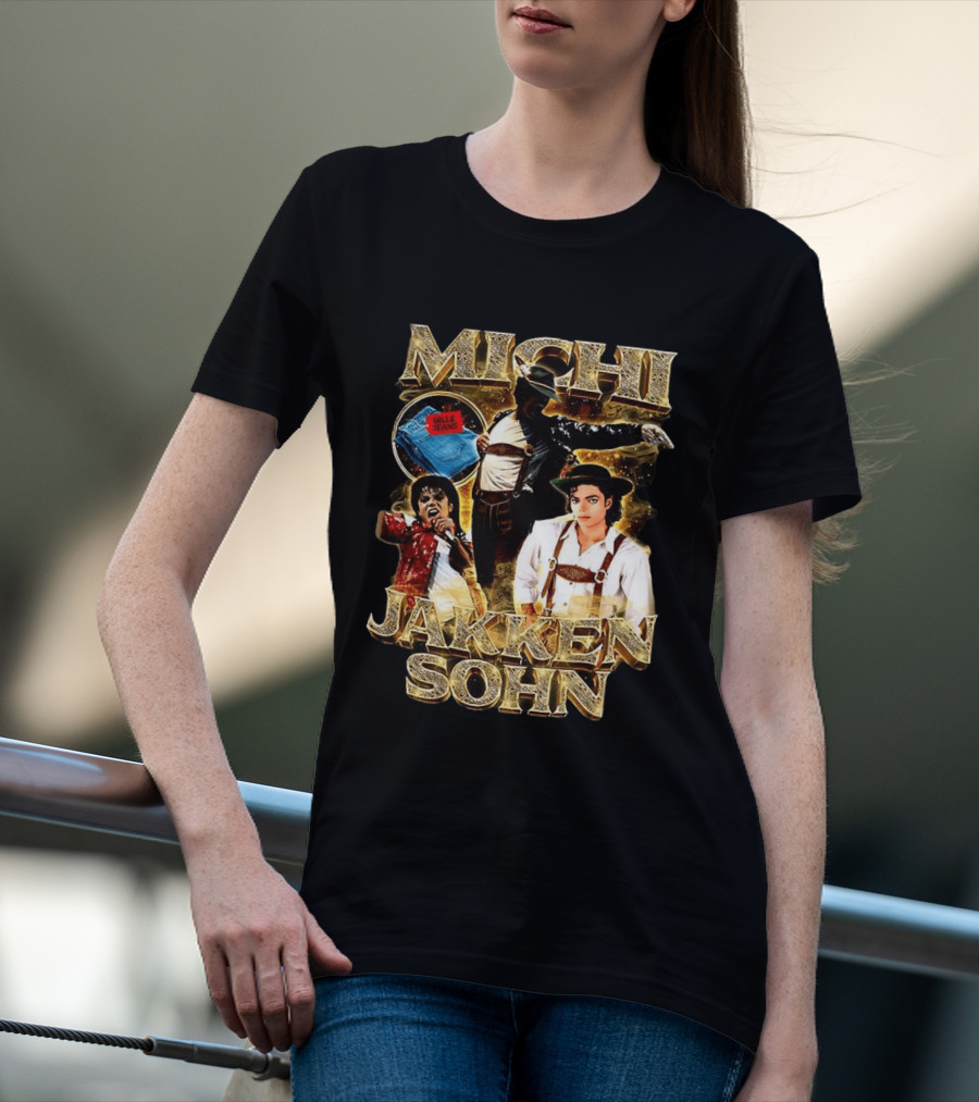 Michi Jakkensohn Billie Jeans Michael Parody Gold T-Shirt