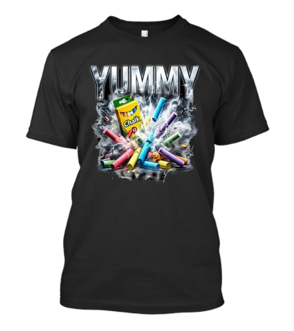 Yummy Chalk Explosion 12 Pack Colorful Creativity T-Shirt