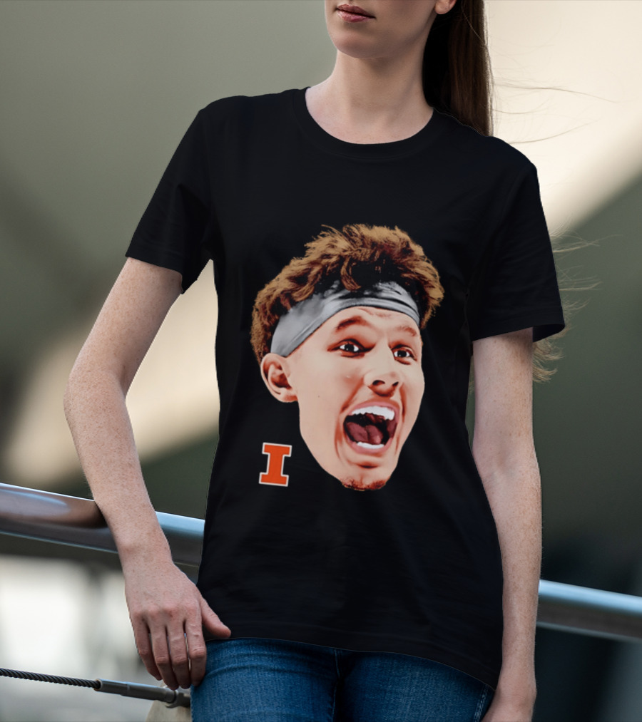 Zvonimir Ivisic Illinois Fighting Illini Big Head Caricature I T-Shirt