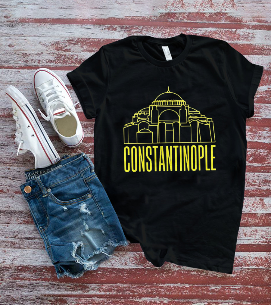 Constantinople Hagia Sofia Ancient Architecture Line T-Shirt