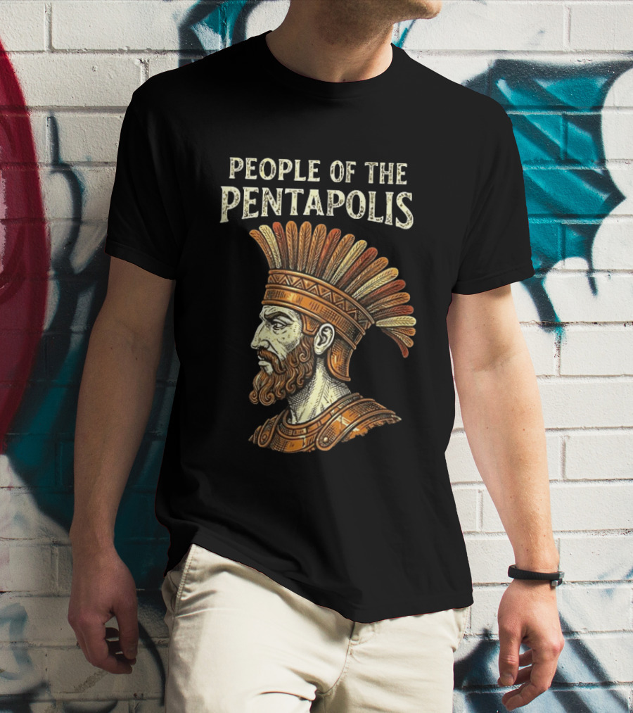 People Of The Pentapolis Ancient Philistine Warrior Bust T-Shirt
