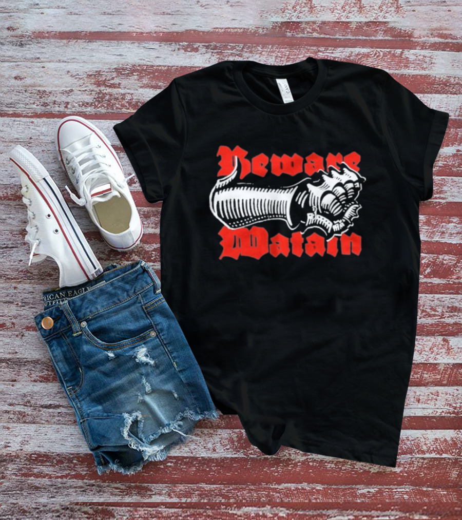 Beware Watain Gothic Spiked Fist T-Shirt