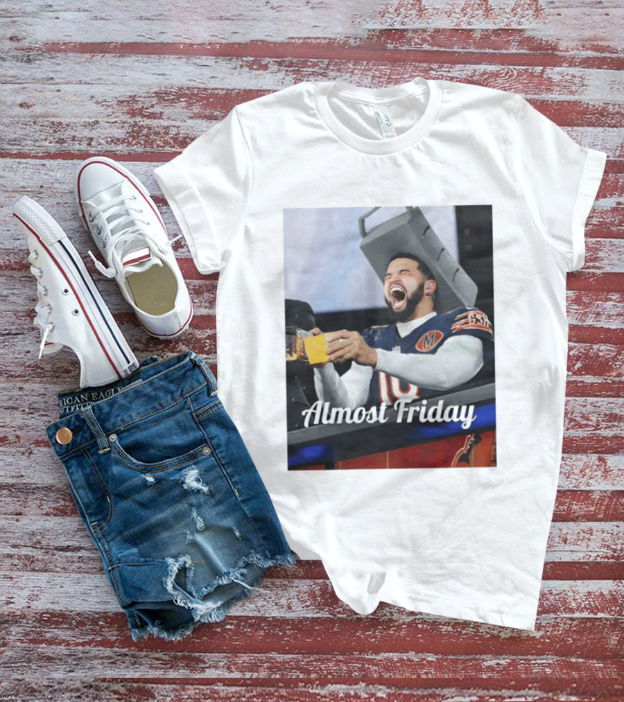 Almost Friday Cheese Grater Chicago Football Game Day Humor T-Shirt