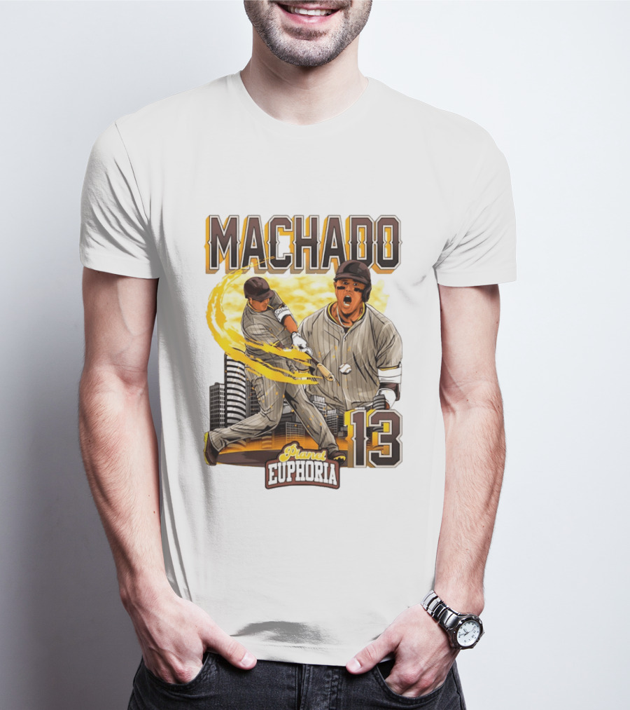 Manny Machado 13 San Diego Padres Planet Euphoria T-Shirt