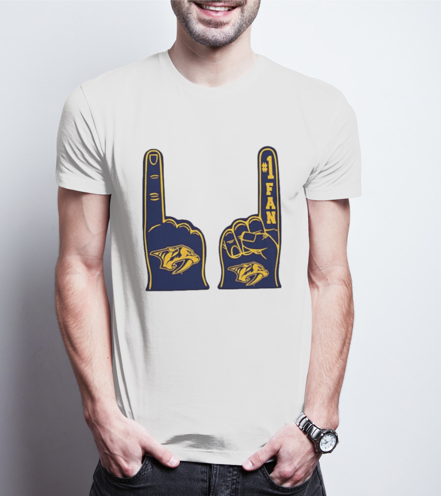 Nashville Predators #1 Fan Foam Finger T-Shirt