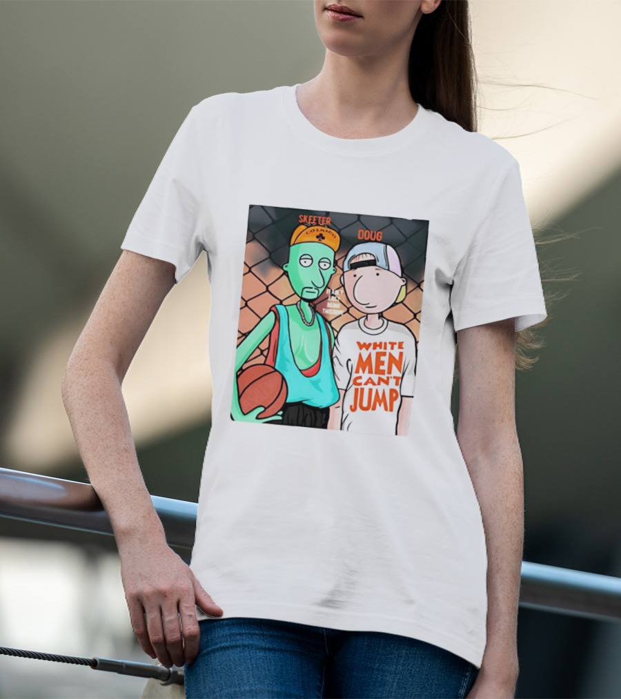 Skeeter Doug Basketball White Men Can't Jump Cartoon Characters T-Shirt