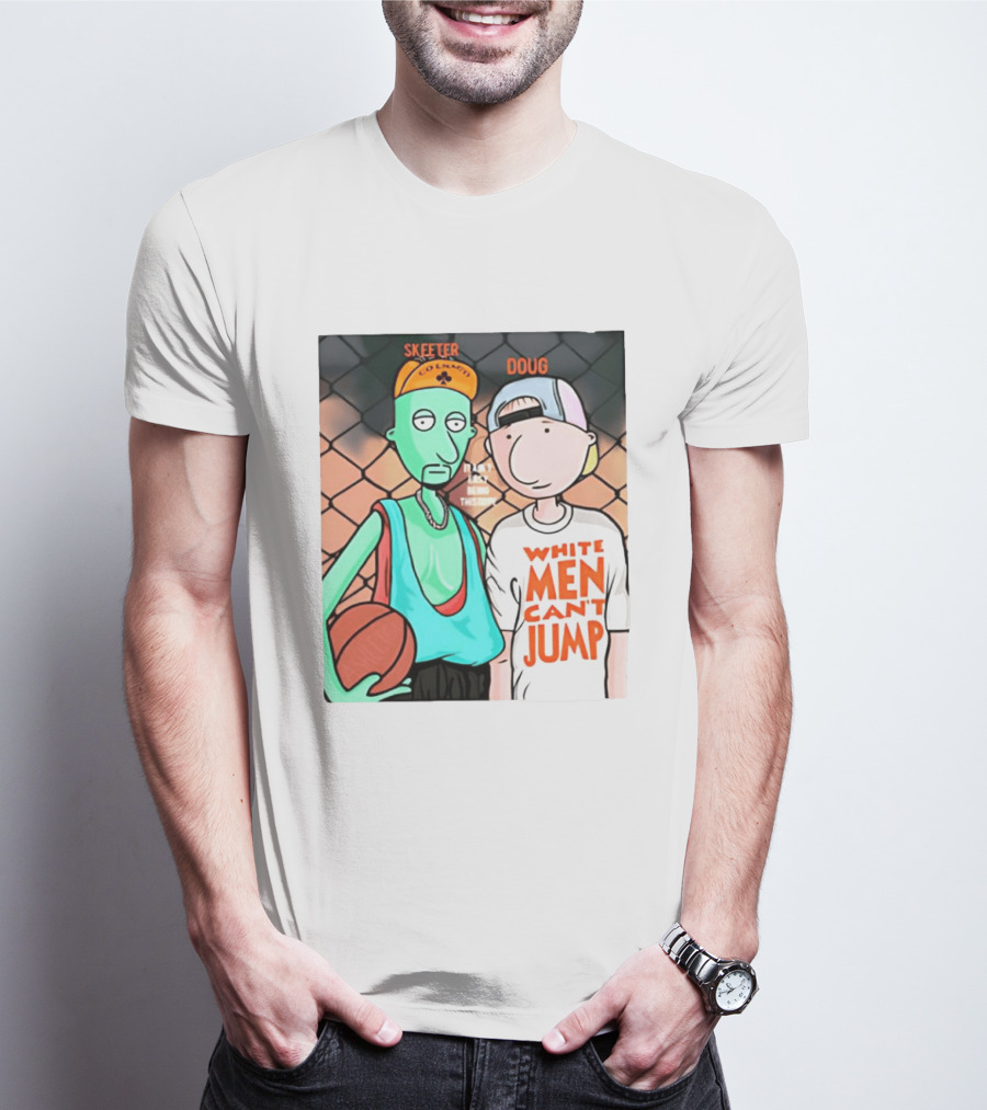 Skeeter Doug Basketball White Men Can't Jump Cartoon Characters T-Shirt