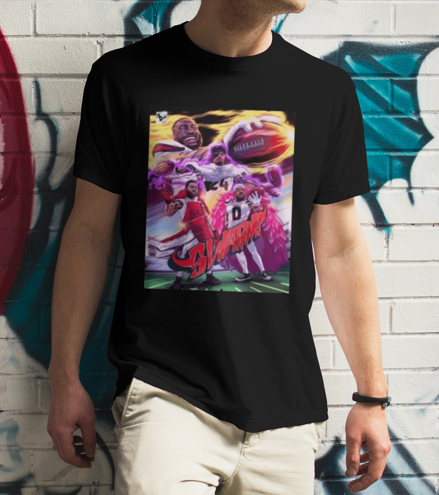 Houston Texans Swarm 2026 Football Legends Illustrated T-Shirt