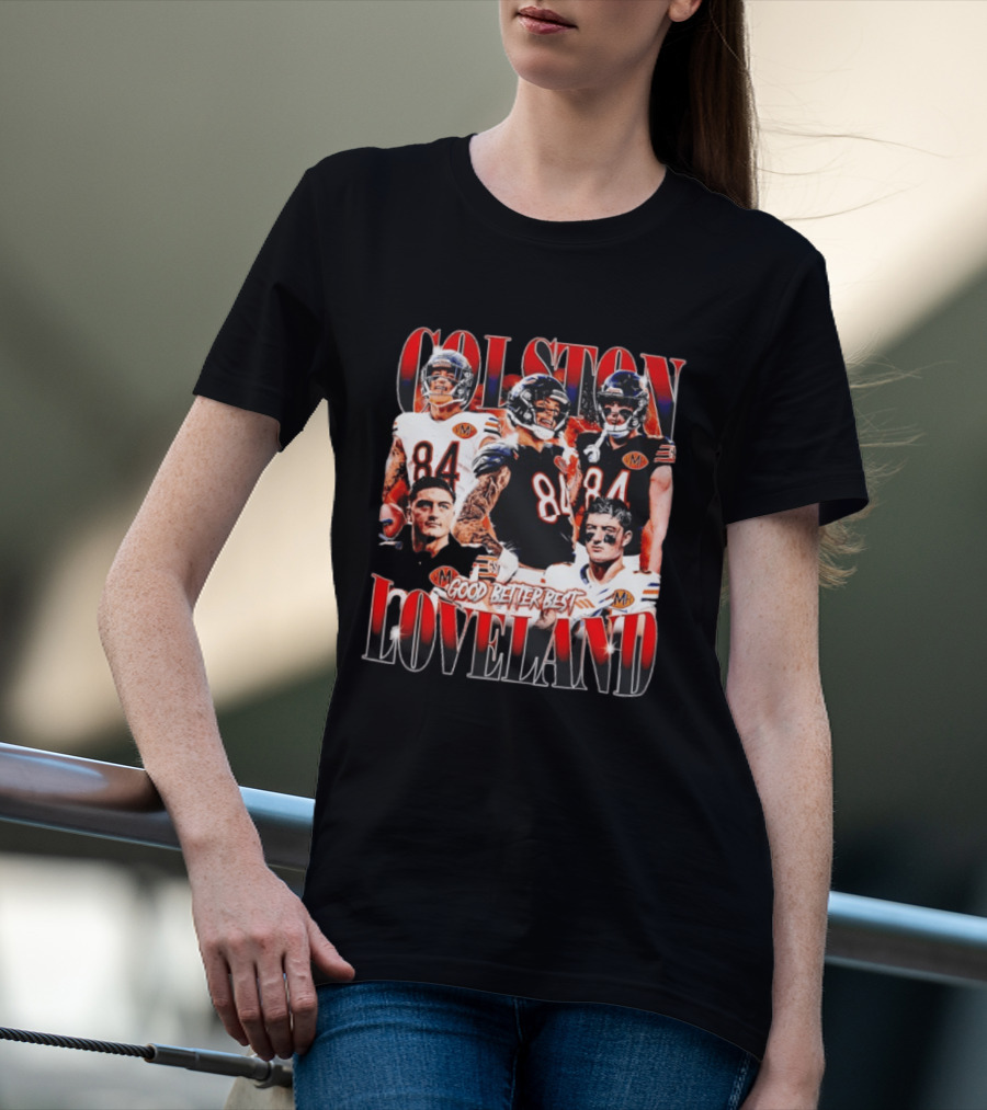 Colston Loveland Good Better Best 84 Football T-Shirt