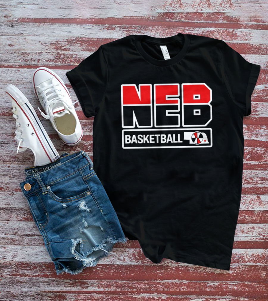 NEB Basketball Crewnecks Vintage Style Basketball T-Shirt