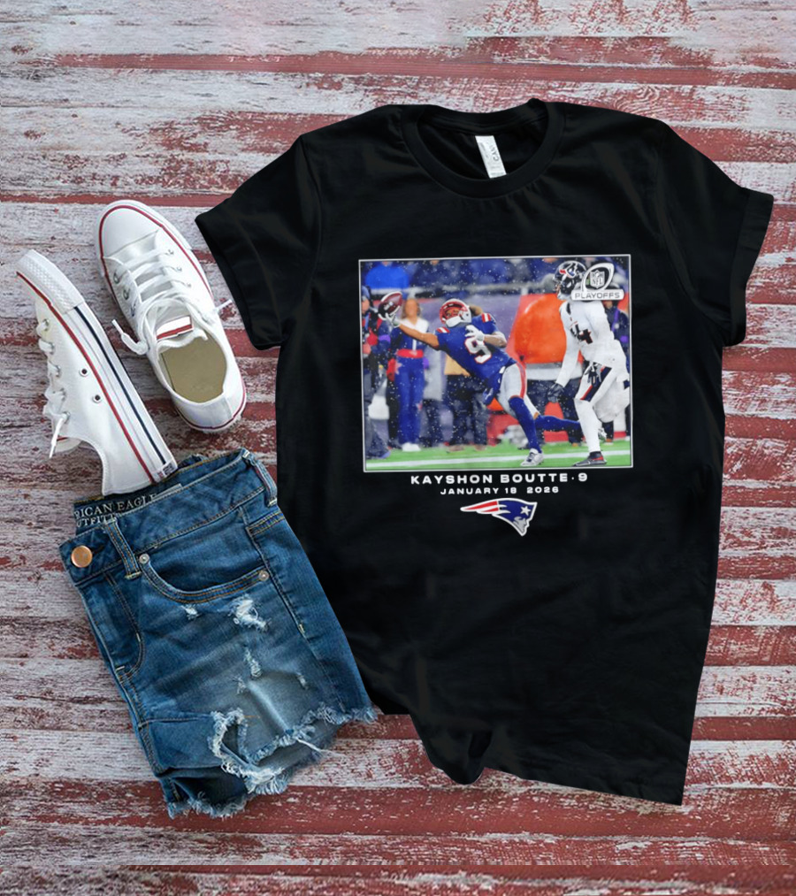 Kayshon Boutte New England Patriots January 18 2026 Playoffs T-Shirt