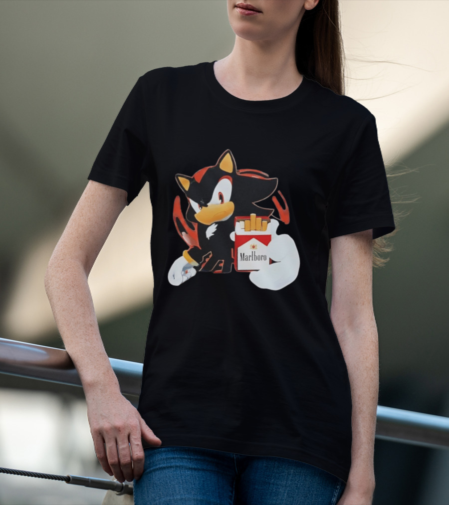 Shadow The Hedgehog Marlboro Red Pack T-Shirt