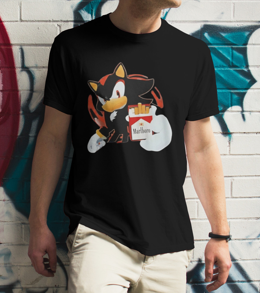 Shadow The Hedgehog Marlboro Red Pack T-Shirt