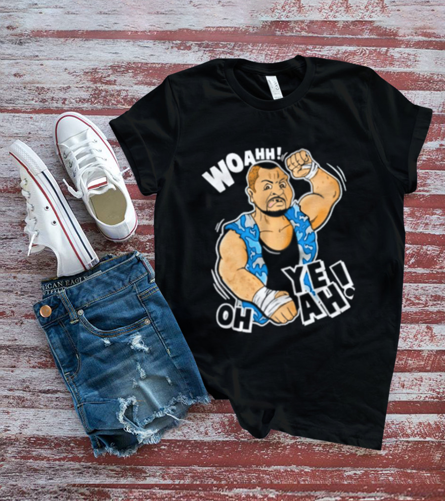 Original WWE The Bushwhackers Woahh Oh Yeah Caricature T-Shirt