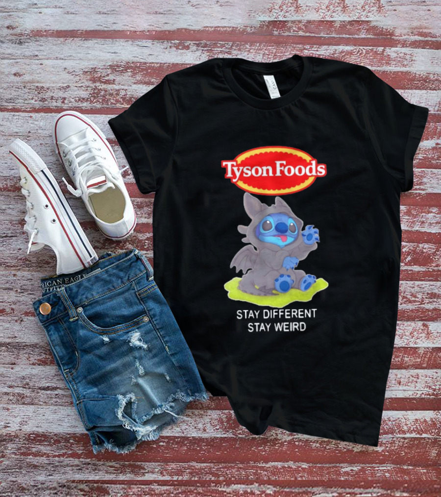 Tyson Foods Toothless Stitch Stay Different Stay Weird T-Shirt