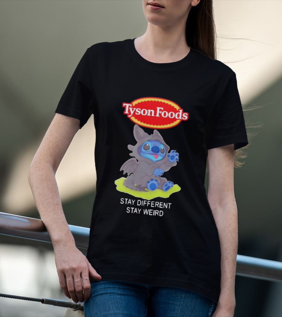 Tyson Foods Toothless Stitch Stay Different Stay Weird T-Shirt