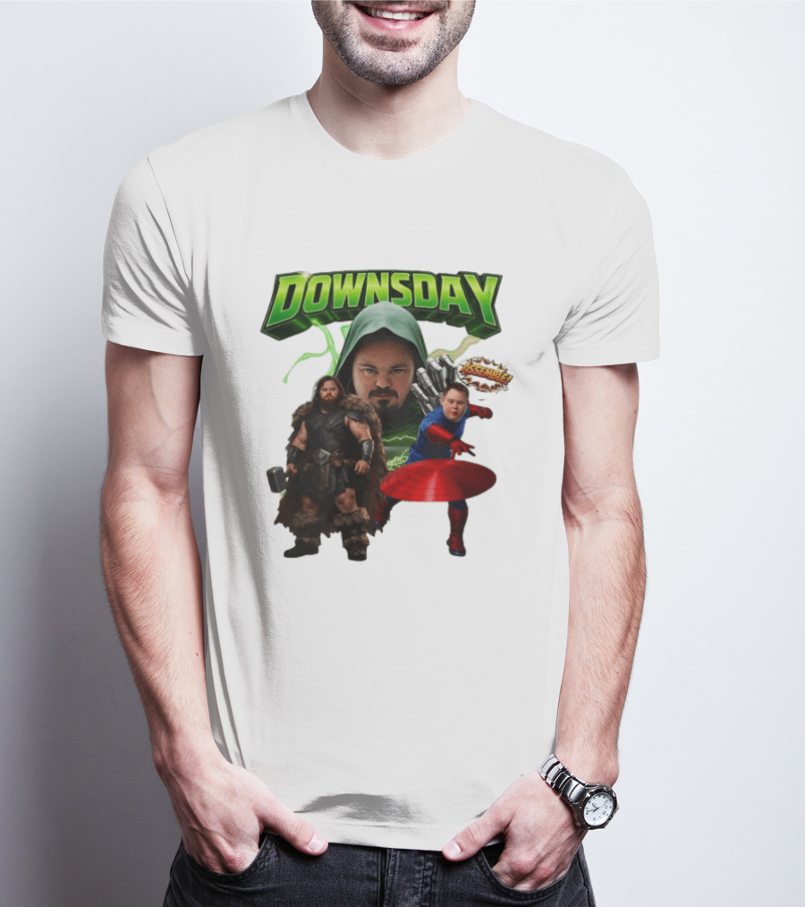 Downsday Assemble Superhero Team Avengers T-Shirt