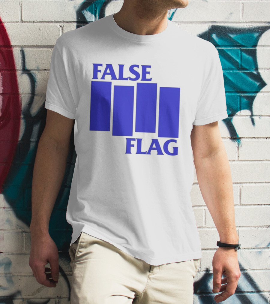 False Flag Bars Blue T-Shirt