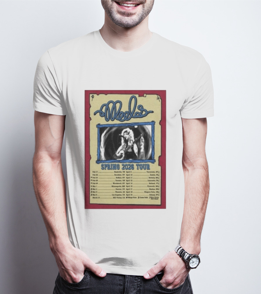 Meels Spring 2026 Tour Concert Dates And Locations T-Shirt