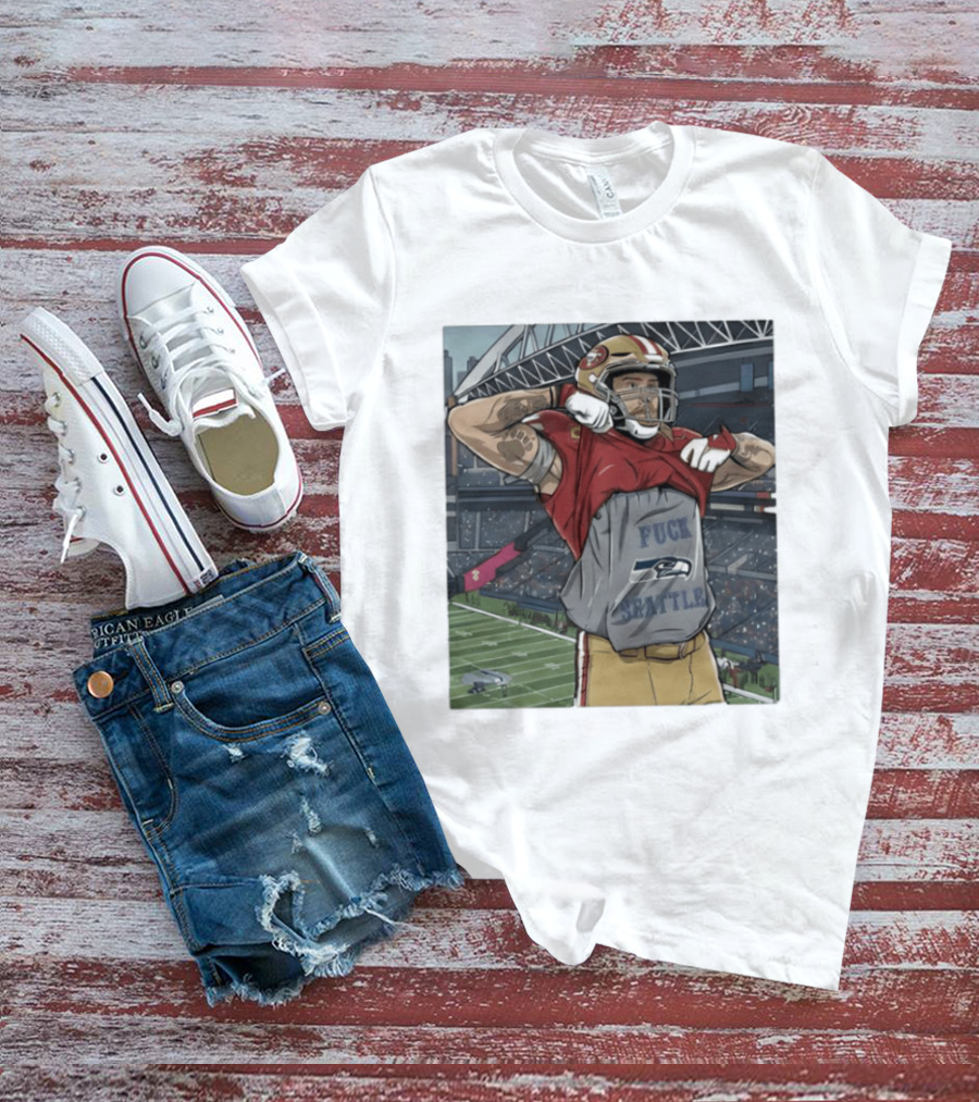 SF 49ers George Kittle Rivalry Message Seattle Game Day T-Shirt