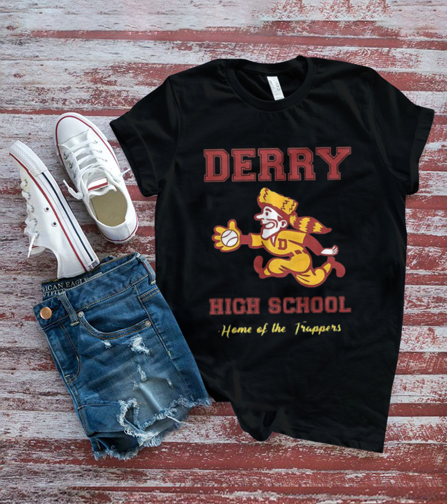 Derry High School Home Of The Trappers Baseball Running T-Shirt