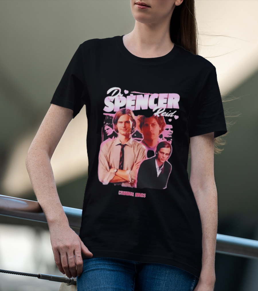 Dr Spencer Reid Criminal Minds Heart T-Shirt