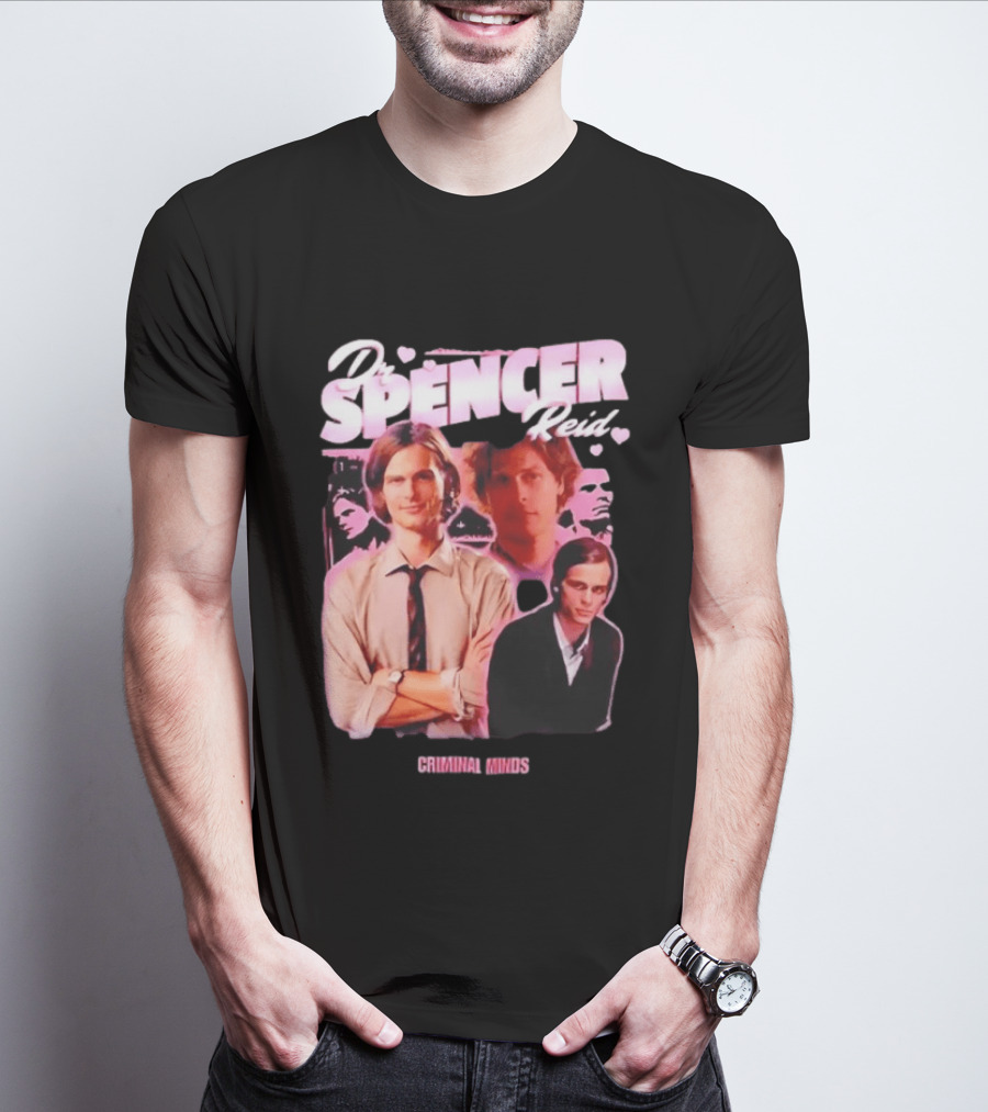 Dr Spencer Reid Criminal Minds Heart T-Shirt