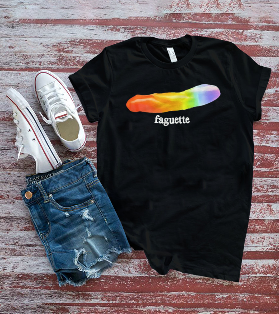 Faguette Rainbow LGBTQ Pride T-Shirt