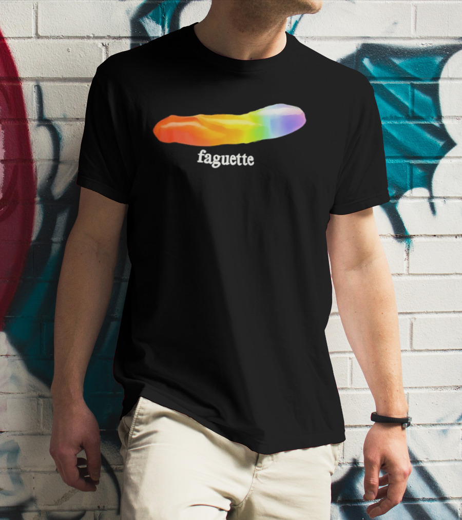 Faguette Rainbow LGBTQ Pride T-Shirt