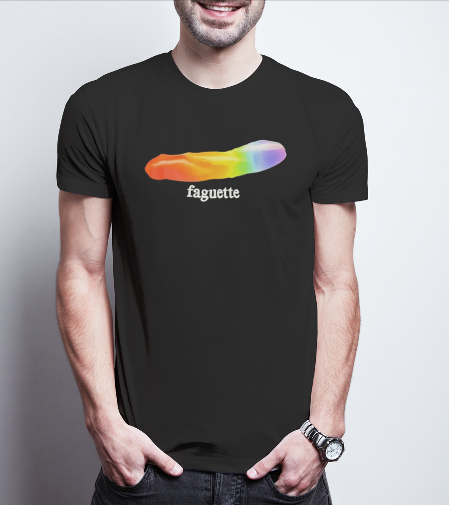 Faguette Rainbow LGBTQ Pride T-Shirt