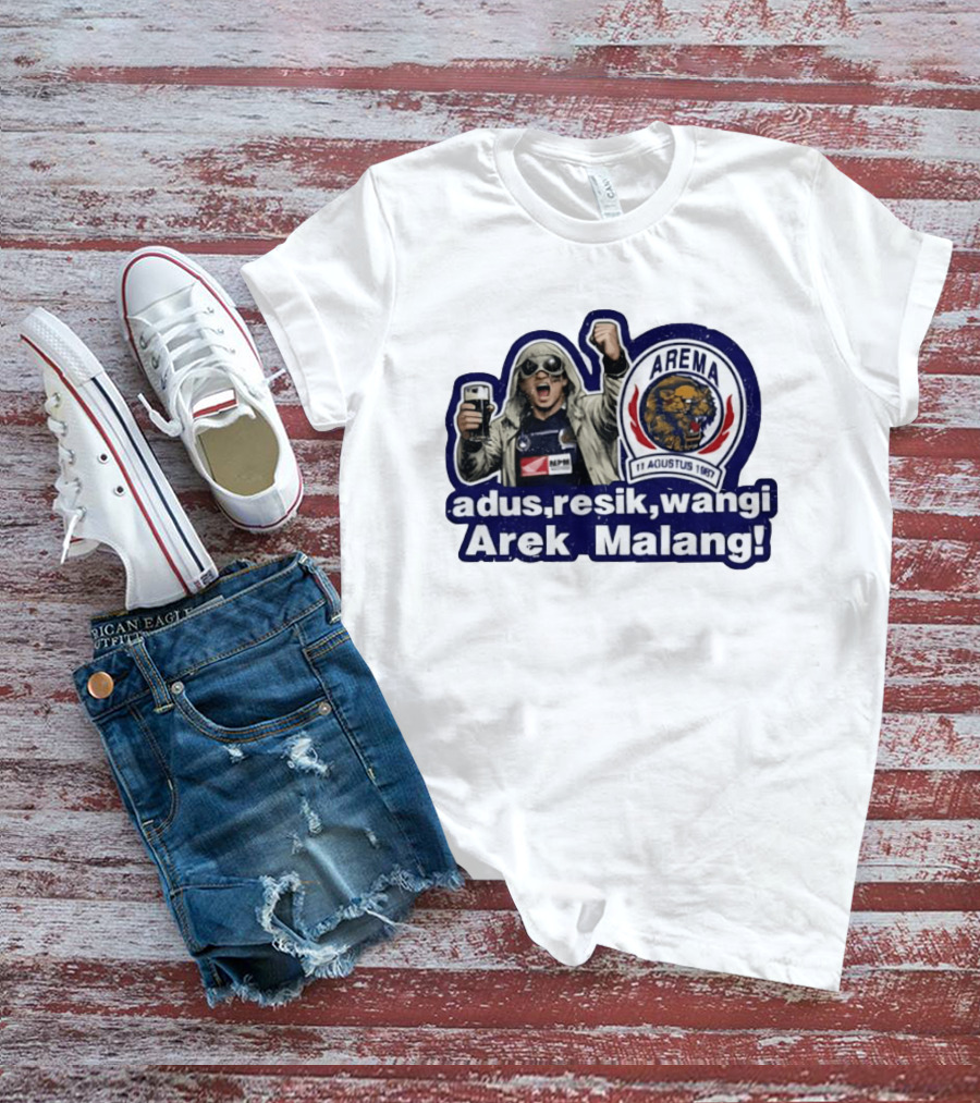 Arema August 11 1987 Adus Resik Wangi Arek Malang Football Fan Celebration T-Shirt