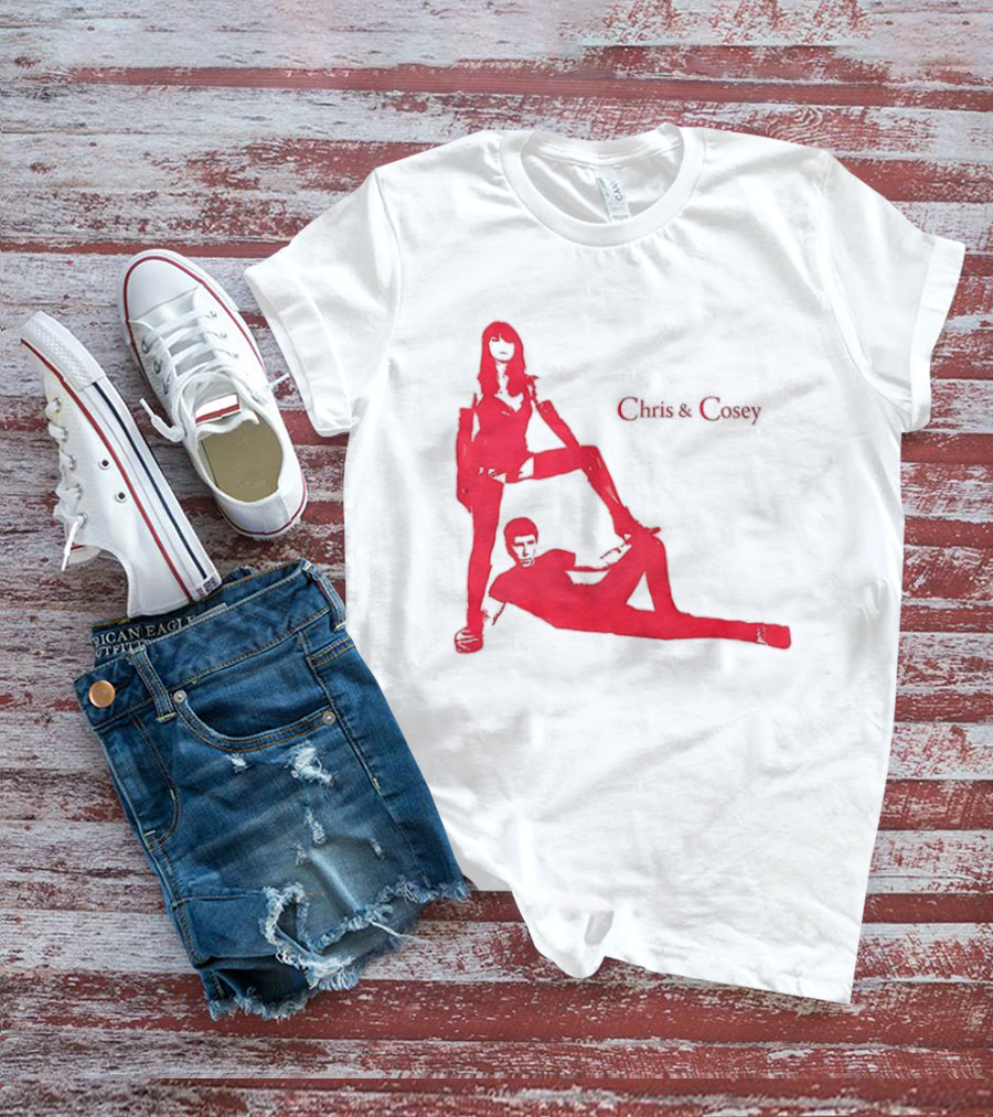 Chris And Cosey Red Silhouette Duo T-Shirt