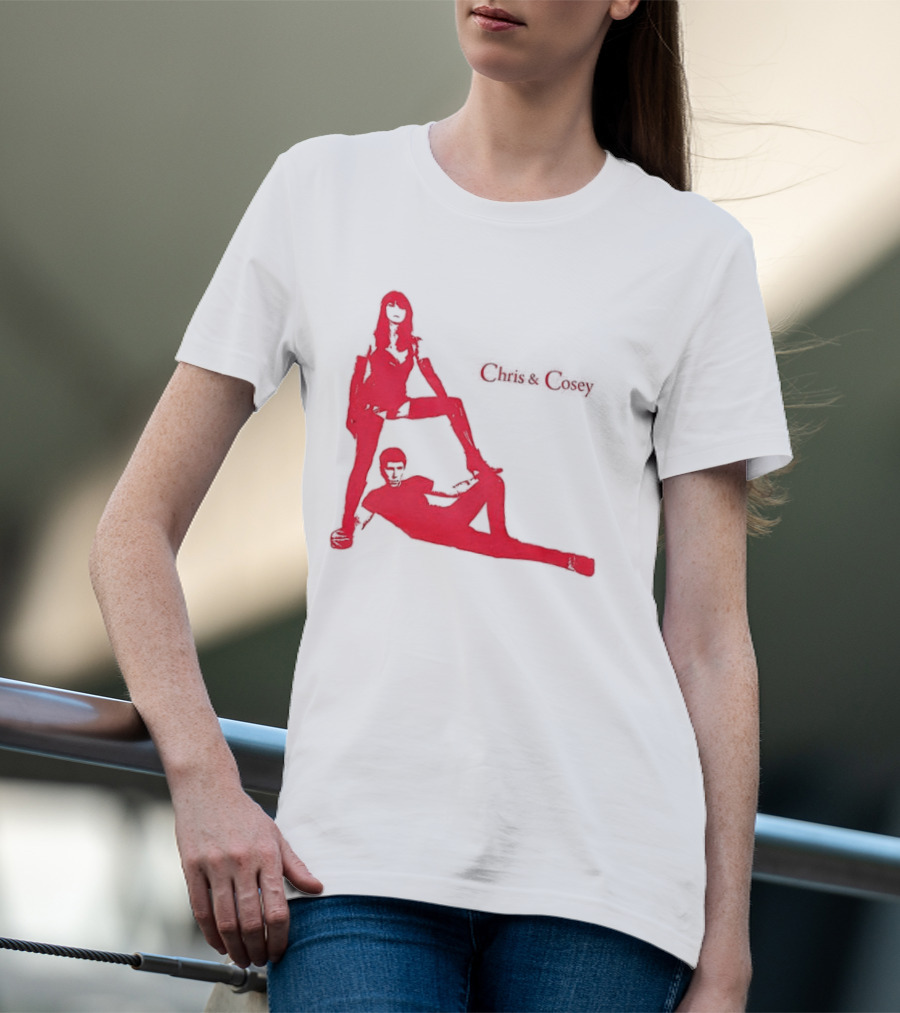 Chris And Cosey Red Silhouette Duo T-Shirt