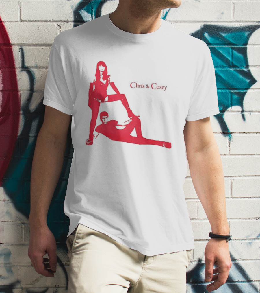 Chris And Cosey Red Silhouette Duo T-Shirt