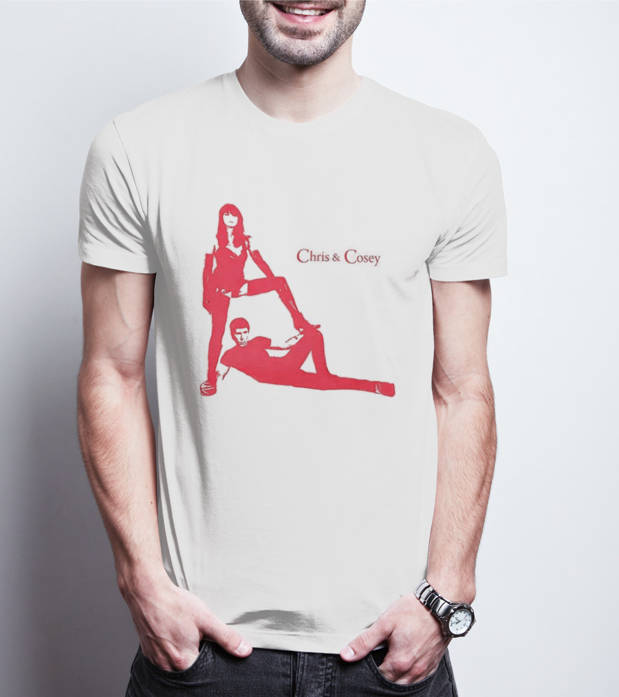 Chris And Cosey Red Silhouette Duo T-Shirt