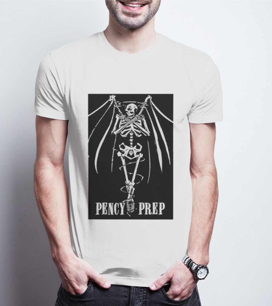 Pencey Prep Skeleton Flyer Ransom Bats Crossed Arms Band Merch T-Shirt