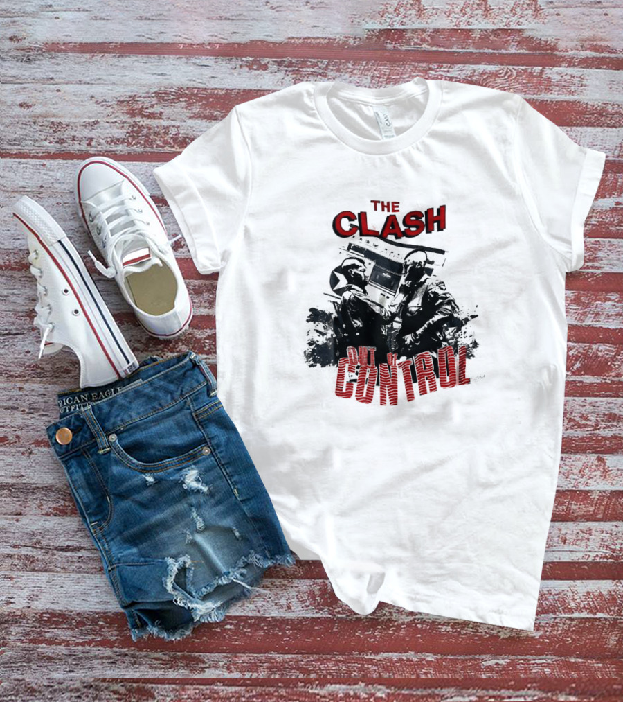 The Clash Out Of Control Riot Scene T-Shirt