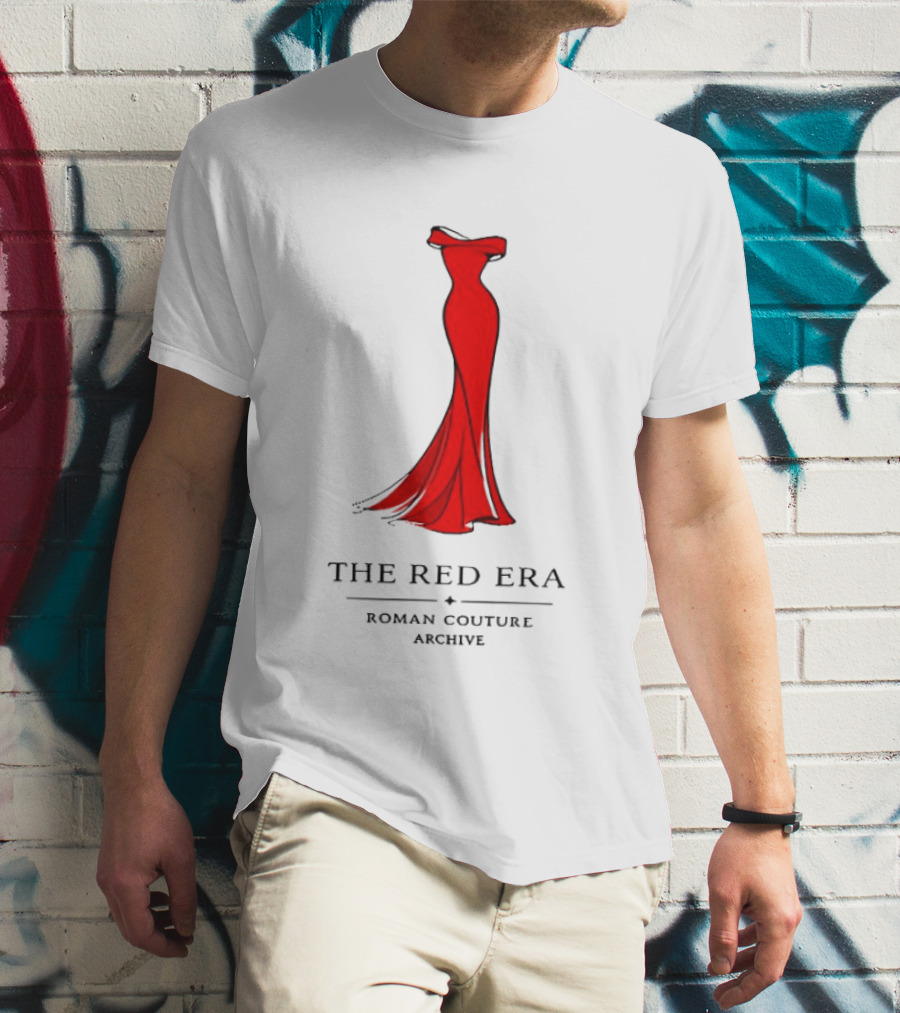 The Red Era Roman Couture Archive Evening Dress T-Shirt