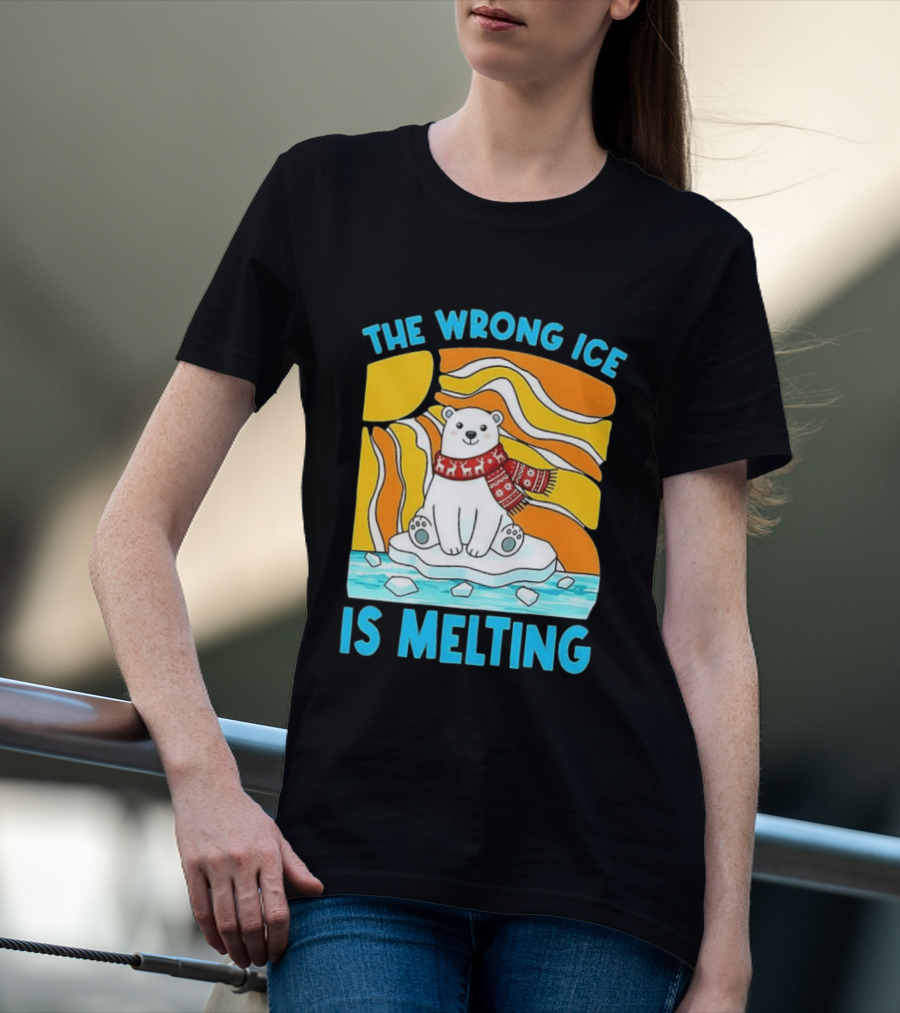 The Wrong Ice Is Melting Polar Bear Abolish ICE T-Shirt