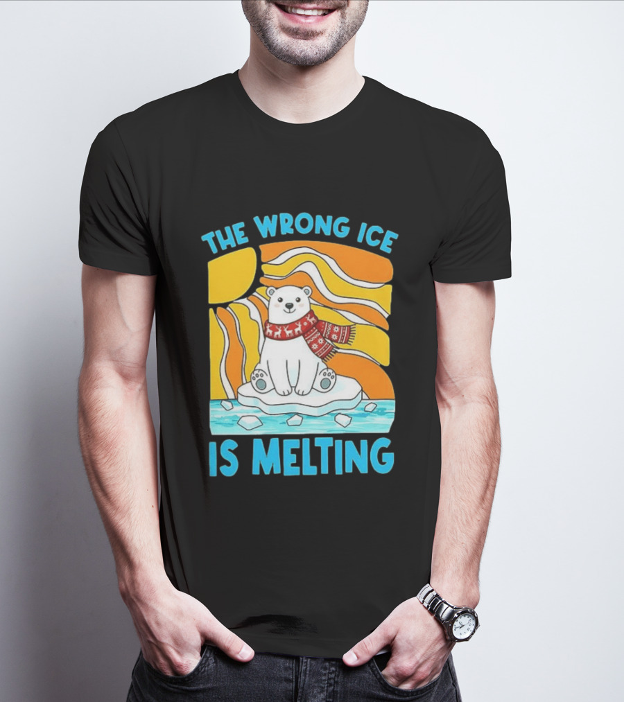 The Wrong Ice Is Melting Polar Bear Abolish ICE T-Shirt