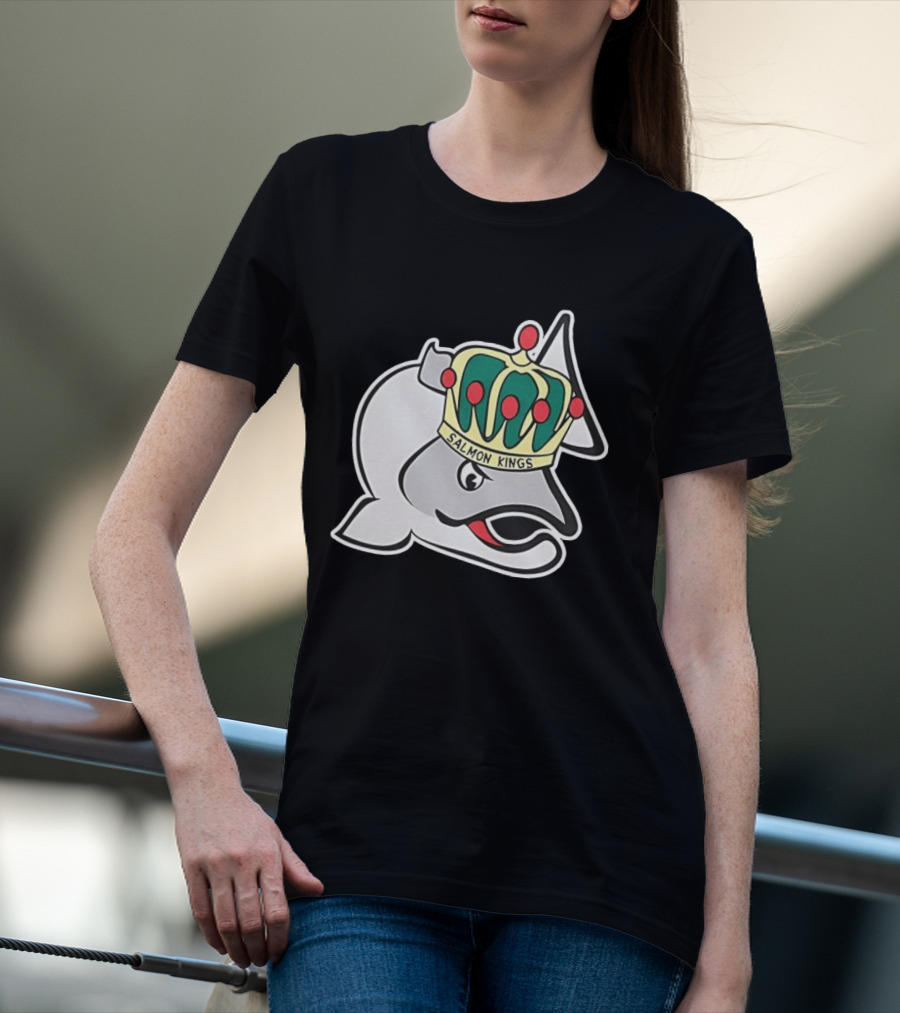 Salmon Kings Crowned Fish Victoria Royals T-Shirt