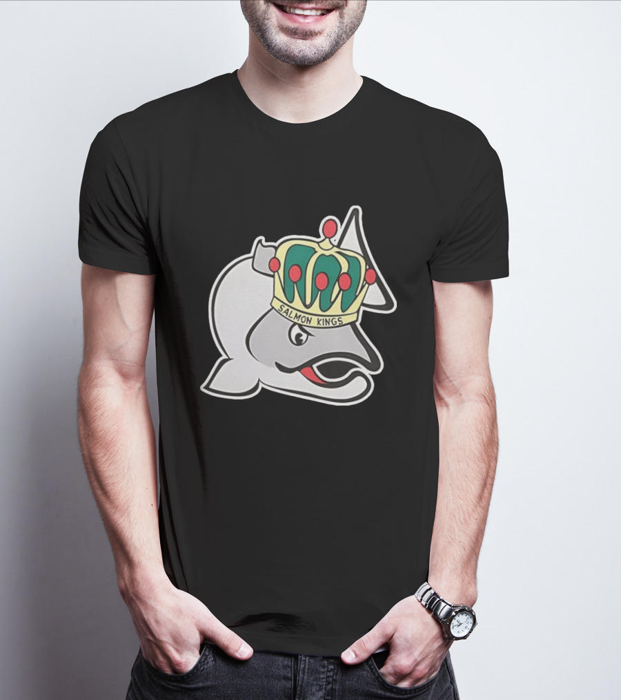 Salmon Kings Crowned Fish Victoria Royals T-Shirt