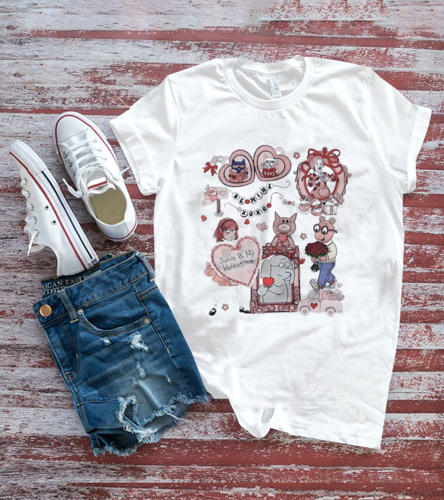 Be Mine XOXO Junie B. Valentine My Valentine Book Club T-Shirt