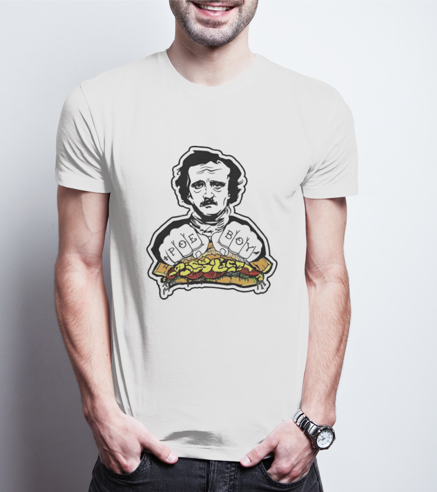 Edgar Allan Poe Poe Boy Sandwich T-Shirt