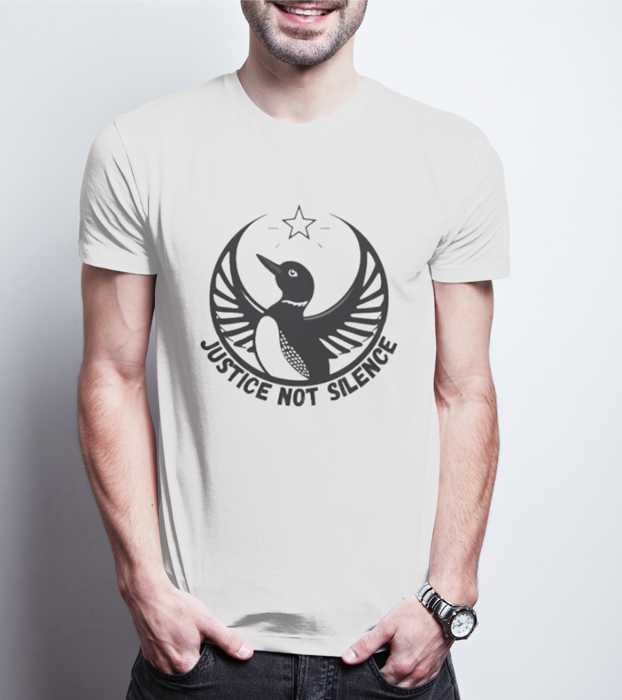 Justice Not Silence Minnesota Rebel Alliance Star Bird T-Shirt