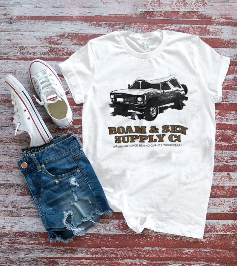 Roam & Sek Supply Co Classic Car Thriving Force Behind Quality Workwear T-Shirt