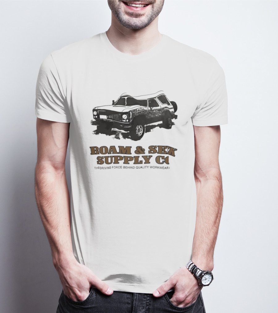 Roam & Sek Supply Co Classic Car Thriving Force Behind Quality Workwear T-Shirt
