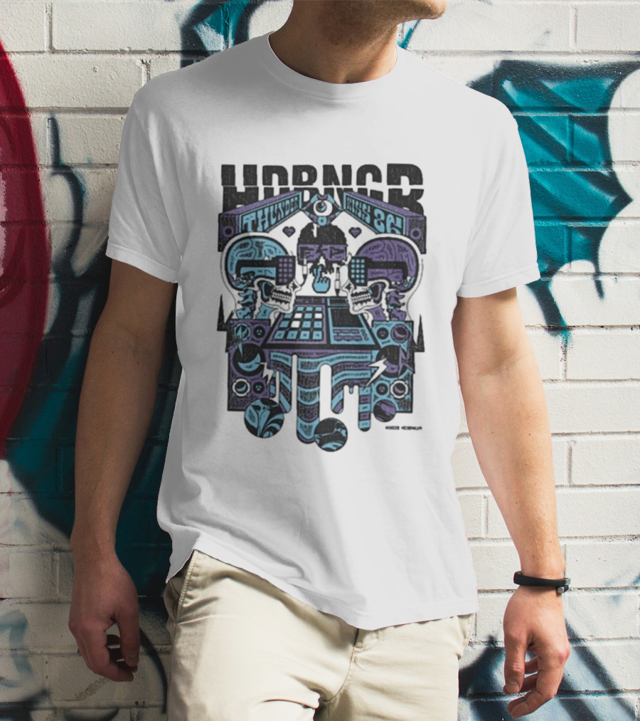 El Phantasmo HDBNGR Thunder Kiss 86 Skulls Music Machine T-Shirt