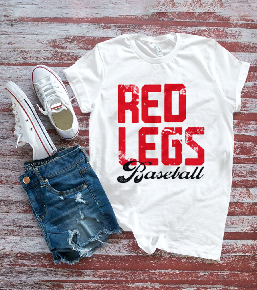 Redlegs OKI Baseball Red Stacked T-Shirt